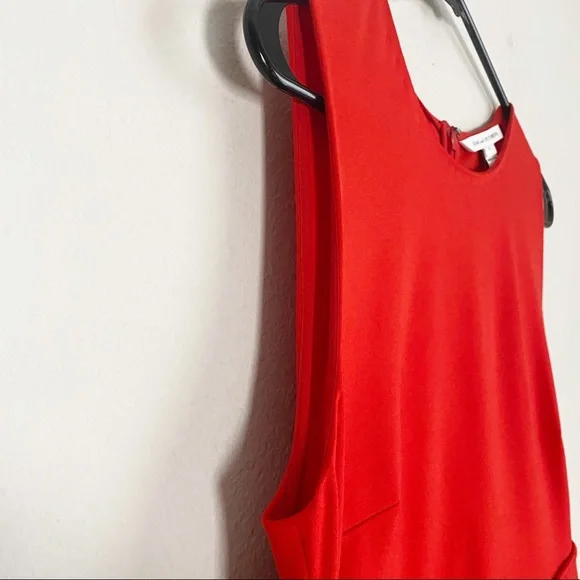Diane von Furstenberg Evita sleeveless Sundried  Tomato red dress size 6 - Picture 3 of 9